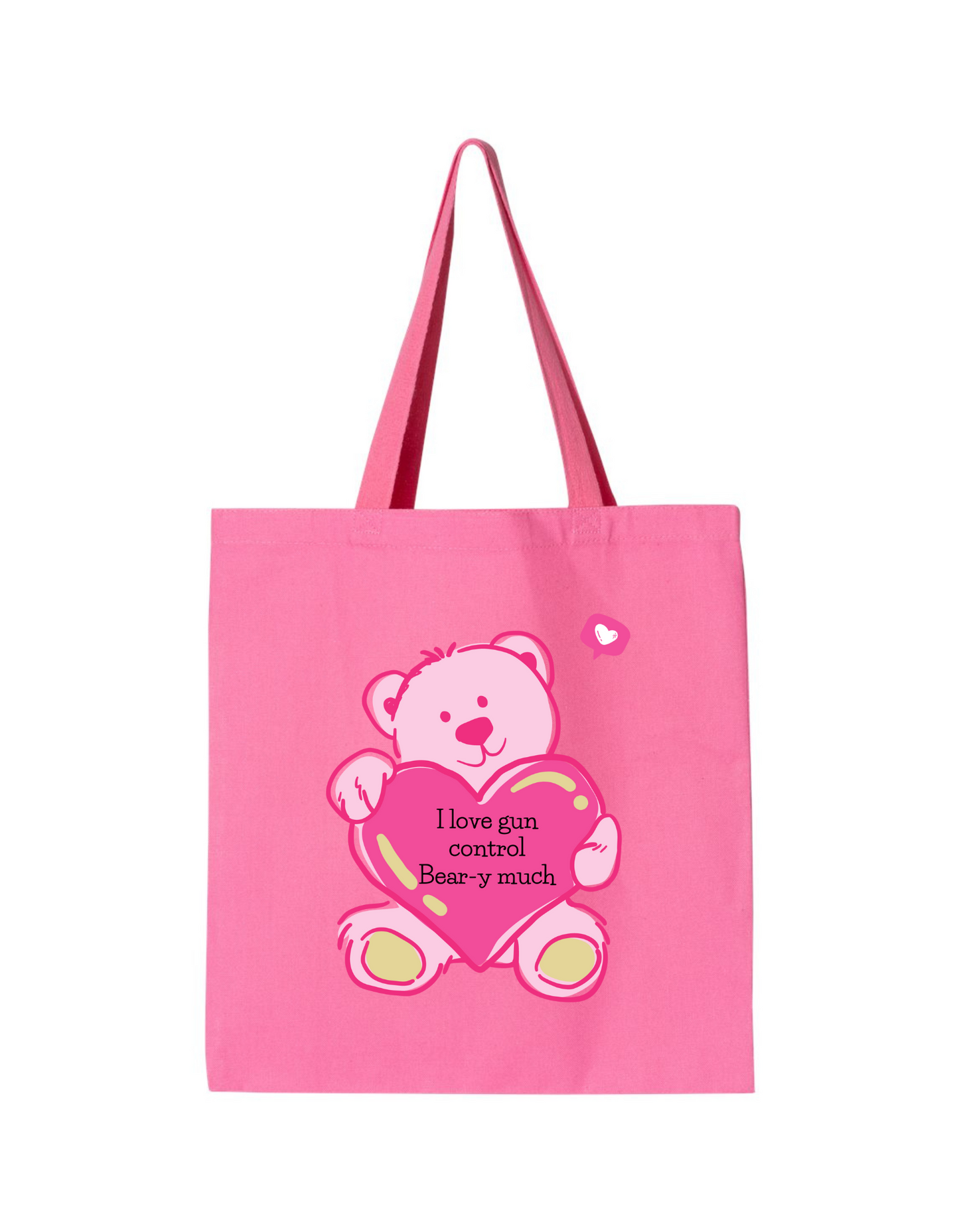 I Love Gun Control Tote