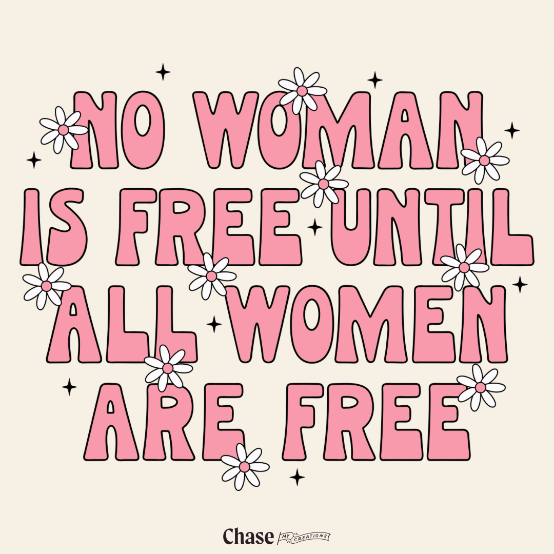 No Woman Is Free Sticker