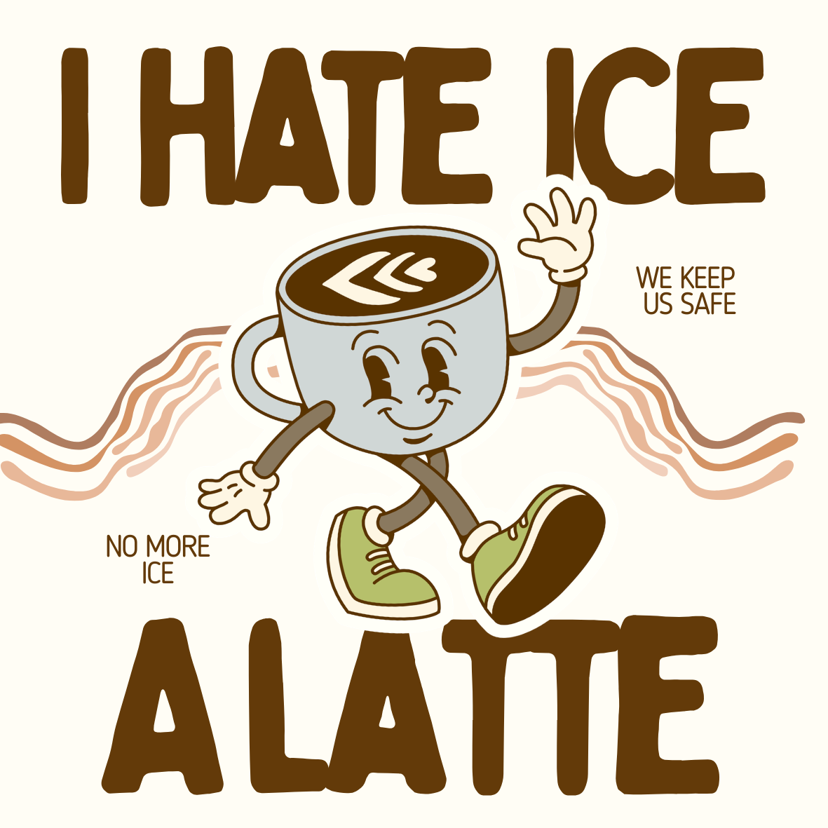 I Hate ICE Sticker