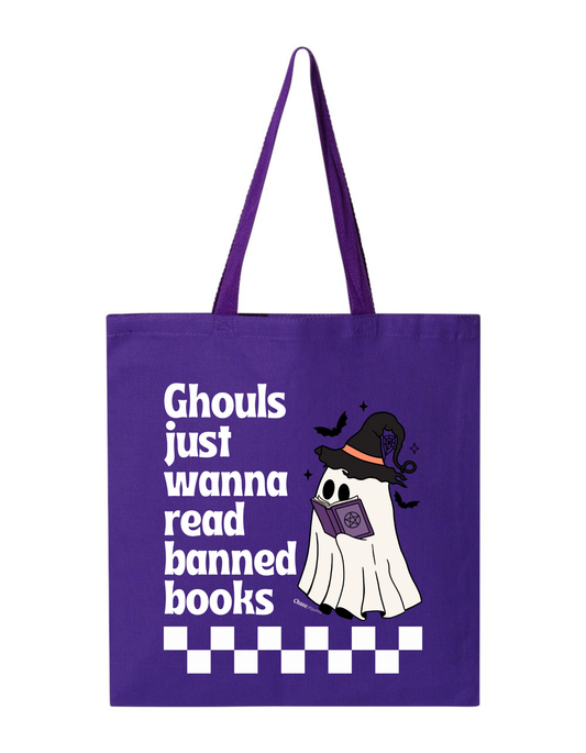 Ghouls Just Wanna Read Tote