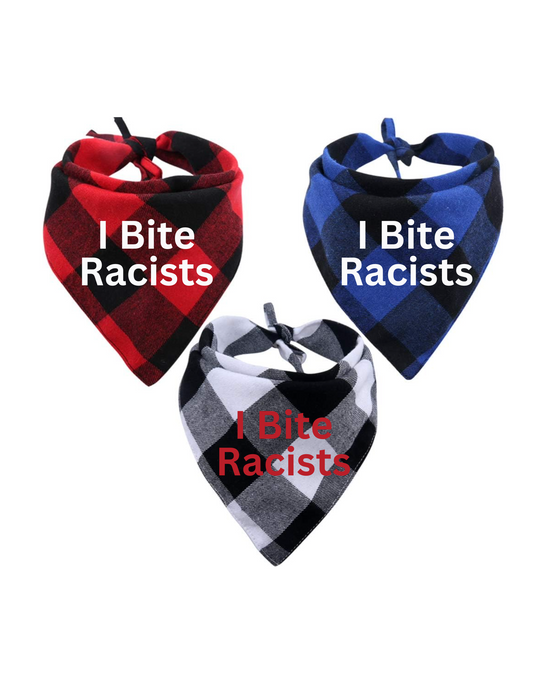 I Bite Racists Pet Bandana