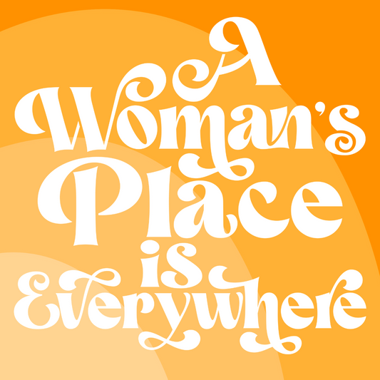 A Womans Place Sticker