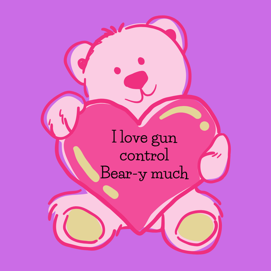 I Love Gun Control Sticker